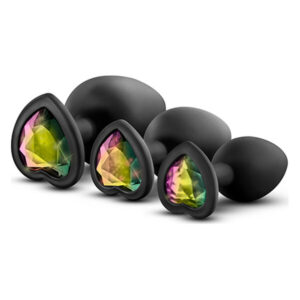 Набір анальних пробок LUXE BLING PLUGS TRAINING KIT BLACK