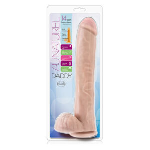 Фалоімітатор гігант кібершкіра au NATUREL DADDY 14INCH SENSA FEEL