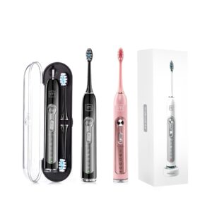 НАБІР: УЛЬТРАЗВУКОВА ЗУБНА ЩІТКА MEDICA+ PROBRUSH 9.0 (ULTASONIC-COMPLETE) BLACK+FUCHSIA