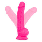 Фалоімітатор з подвійною щільністю NEO 7.5 INCH COCK W. BALLS, колір: рожевий