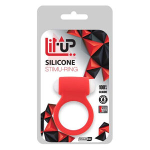 Ерекційне віброкільце LIT-UP SILICONE STIMU RING 3, RED