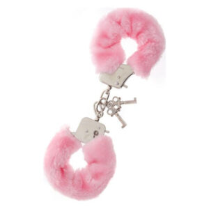 Наручники з хутром Dream toys Metal Handcuff, рожевий