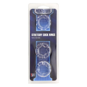 Ерекційне кільце MenzStuff Stretchy Cock Rings, прозоре
