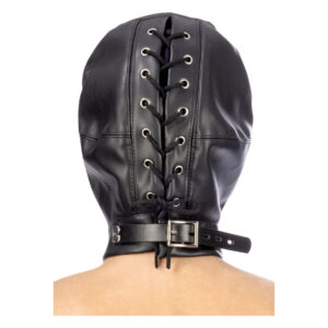 Капюшон для БДСМ з відкритими очима і ротом Fetish Tentation Open mouth and eyes BDSM hood