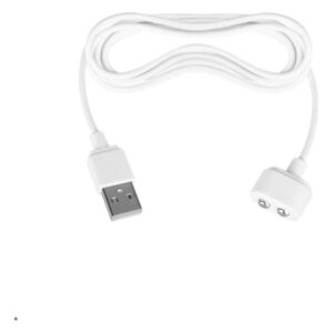 Зарядний провід Satisfyer USB Charging Cable у білому кольорі