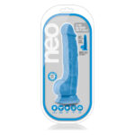 Фалоімітатор з подвійною щільністю NEO 7.5 INCH COCK W. BALLS BLUE, колір: блакитний