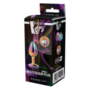 Райдужна анальна пробка GLEAMING LOVE MULTICOLOUR PLUG SMALL