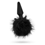 Анальна пробка з помпоном POM PLUGS BLACK