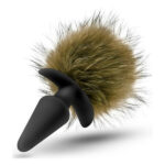 Анальна пробка з помпоном POM PLUGS BROWN