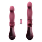 Пульсатор для точки G Blush Temptasia – Trixie Thrusting Dildo – Wine Red, 3 швидкості