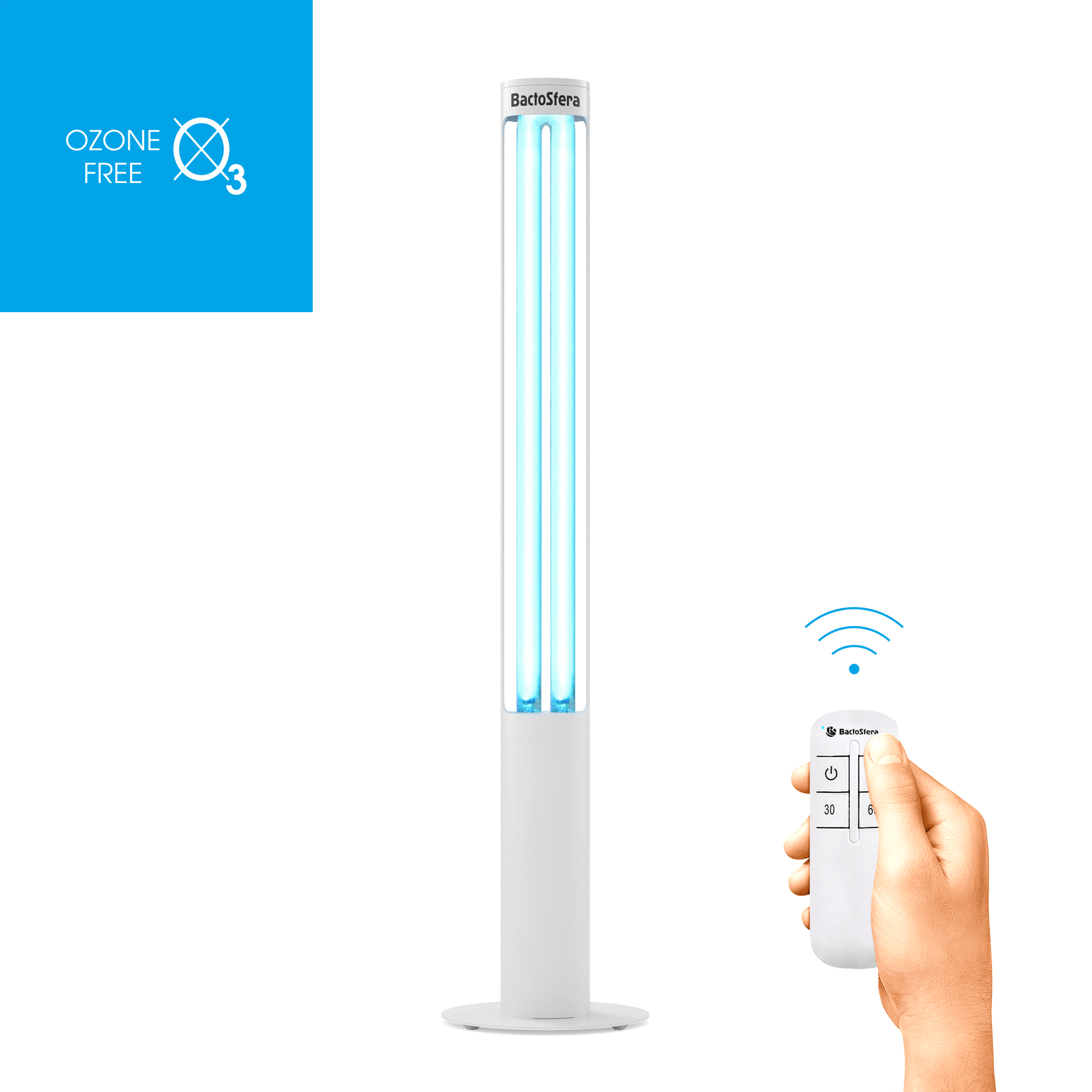 Опромінювач бактерицидний BactoSfera 360° U36 RC-TIMER White Опромінювач бактерицидний BactoSfera 360° U36 RC-TIMER White