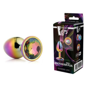Райдужна анальна пробка GLEAMING LOVE MULTICOLOUR PLUG MEDIUM