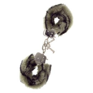 Наручники METAL HANDCUFF WITH PLUSH, ZEBRA