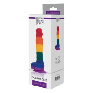 Райдужний фалоімітатор COLOURFUL LOVE DILDO