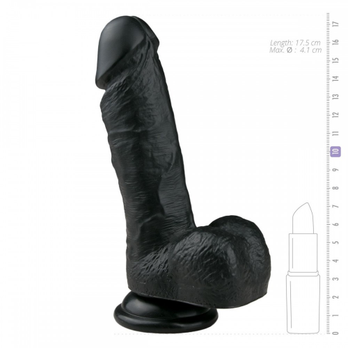 Фалоімітатор EasyToys Realistic Dildo-17,5 см чорний Фалоімітатор EasyToys Realistic Dildo-17,5 см чорний