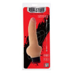 Вібромасажер реаліст Dream toys RealStuff з мошонкою 17,8 см, тілесний