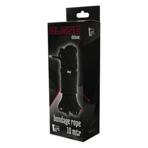 Мотузка для бондажу Dream Toys Blaze Deluxe чорна, 10 м, колір: чорний