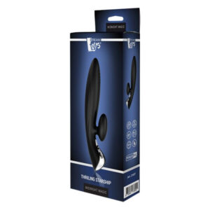 Вібромасажер кролик Dream toys Midnight Magic Thrilling, чорний