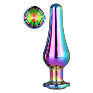 Анальна пробка конічної форми Dream Toys GLEAMING LOVE COLOURED PLEASURE PLUG L