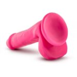 Фалоімітатор з подвійною щільністю NEO ELITE COCK W. BALLS NEON PINK