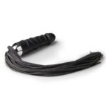 Фалоімітатор реалістичний Easytoys з прикріпленим флогером, чорний Flogger Dildo