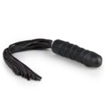 Фалоімітатор реалістичний Easytoys з прикріпленим флогером, чорний Flogger Dildo