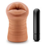 Мастурбатор реалістичний у вигляді рота Blush M For Men Isabella з віброкулею, мулатка