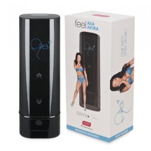 Мастурбатор Kiiroo Onyx+ Asa Akira, 10 стискальних кілець, не треба рухати, теледильдоніка