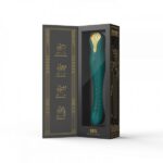 Вібромасажер з фрикціями і управлінням зі смартфона ZALO KING, Turquoise Green
