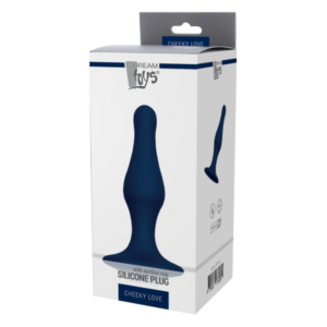 Анальна пробка CHEEKY LOVE SILICONE PLUG LARGE BLUE