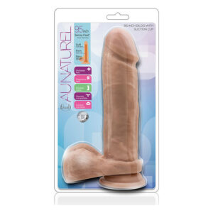 Фалоімітатор з подвійною щільністю au NATUREL 9.5 INCH DILDO MOCHA