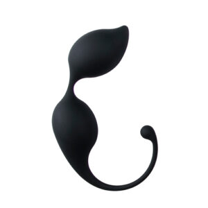 Вагінальні кульки Easytoys, силіконові, чорні, 20 х 3 см