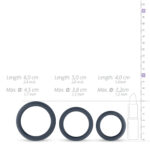 Набір ерекційних кілець Boners 3 Ring kit (flat rings), 3; 3,5 та 4 см