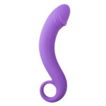 Вигнутий фалоімітатор Curved Dong для простати фіолетовий, 17.5 см x 3.5 см