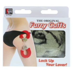 Наручники METAL HANDCUFF WITH PLUSH, ZEBRA