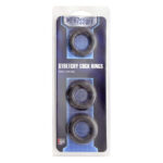 Набір кілець MENZSTUFF STRETCHY cock RINGS, SMOKE
