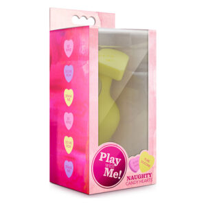 Анальний плаг PLAY WITH ME CANDY HEART SPANK ME YELLOW
