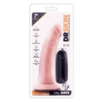 Вібратор Dr. Skin 7 Inch Realistic Vibrating Dildo with Suction Cup Vanilla