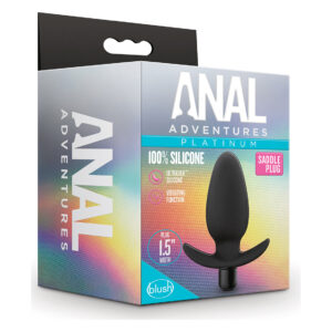 Анальна пробка з вібрацією Blush Anal Adventures Platinum Saddle Plug