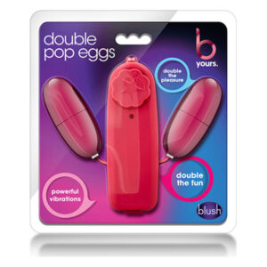 Віброяйце подвійне DOUBLE POP EGGS CERISE