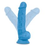 Фалоімітатор з подвійною щільністю NEO 7.5 INCH COCK W. BALLS BLUE, колір: блакитний
