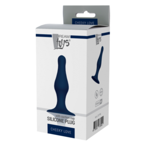 Анальна пробка CHEEKY LOVE SILICONE PLUG MEDIUM BLUE