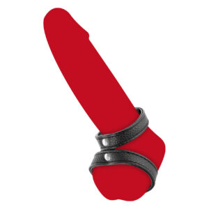 Подвійне ерекційне кільце з обхватом для мошонки Fetish Tentation Double Сockring