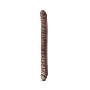 Подвійний фалоімітатор DR SKIN 18inch CHOCOLATE