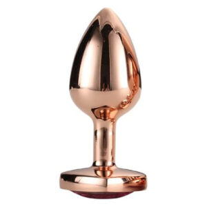 Анальна пробка з серцем GLEAMING LOVE ROSE GOLD PLUG LARGE