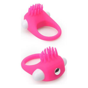 Ерекційне вібраційне кільце з вусиками Dream Toys Rings of Love рожеве