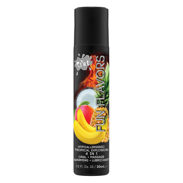 Розігрівач лубрикант Wet Fun Flavors Tropical Fruit Explosion (мультифрукт) 30 мл Розігрівач лубрикант Wet Fun Flavors Tropical Fruit Explosion (мультифрукт) 30 мл