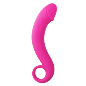 Вигнутий фалоімітатор Curved Dong для рожевий простати, 17.5 см x 3.5 см