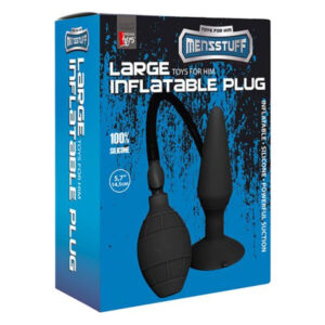 Анальний плаг розширювач із накачуванням Dream Toys Menzstuff Large Inflatable Plug чорний