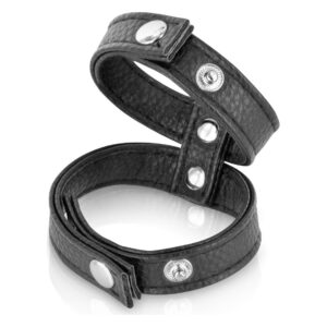 Подвійне ерекційне кільце з обхватом для мошонки Fetish Tentation Double Сockring